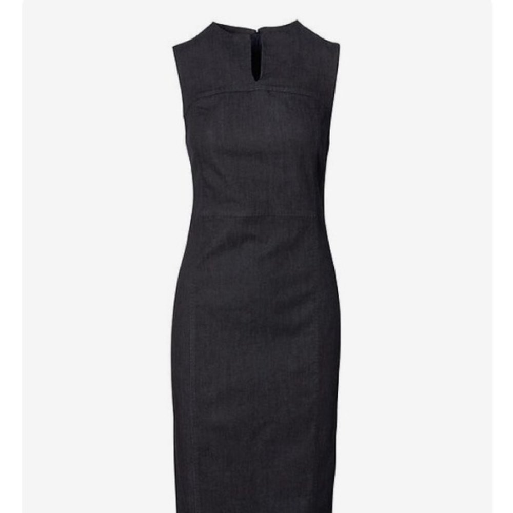 Premium Denim Sheath Dress Banana Republic Size 2P